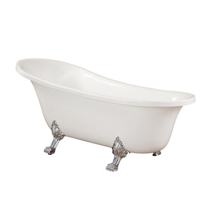 Geneva Clawfoot Soaking Acrylic Bathtub