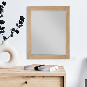 Ivy 28" Rectangular Bathroom Wood Framed Wall Mirror