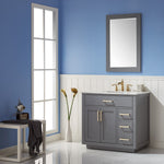 Load image into Gallery viewer, Ivy 36&quot; Single Bathroom Vanity Set with Carrara White Marble Countertop
