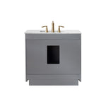 Load image into Gallery viewer, Ivy 36&quot; Single Bathroom Vanity Set with Carrara White Marble Countertop
