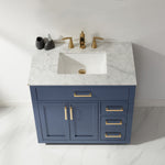 Load image into Gallery viewer, Ivy 36&quot; Single Bathroom Vanity Set with Carrara White Marble Countertop
