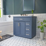 Load image into Gallery viewer, Ivy 36&quot; Single Bathroom Vanity Set with Carrara White Marble Countertop
