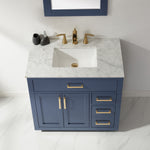 Load image into Gallery viewer, Ivy 36&quot; Single Bathroom Vanity Set with Carrara White Marble Countertop
