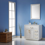 Load image into Gallery viewer, Ivy 36&quot; Single Bathroom Vanity Set with Carrara White Marble Countertop
