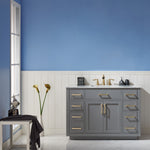 Load image into Gallery viewer, Ivy 48&quot; Single Bathroom Vanity Set with Carrara White Marble Countertop
