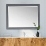 Load image into Gallery viewer, Ivy 48&quot; Rectangular Bathroom Wood Framed Wall Mirror
