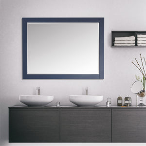 Ivy 48" Rectangular Bathroom Wood Framed Wall Mirror