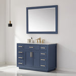Load image into Gallery viewer, Ivy 48&quot; Rectangular Bathroom Wood Framed Wall Mirror
