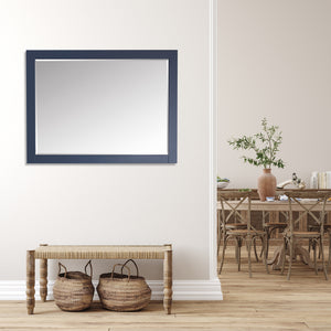 Ivy 48" Rectangular Bathroom Wood Framed Wall Mirror