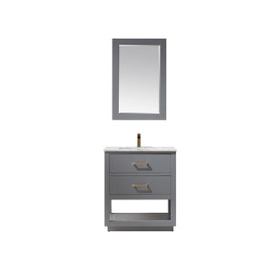Remi 30" Single Bathroom Vanity Set with Marble Countertop