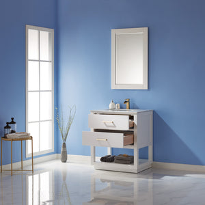 Remi 30" Single Bathroom Vanity Set with Marble Countertop
