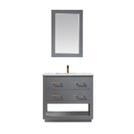 Load image into Gallery viewer, Remi 36&quot; Single Bathroom Vanity Set in Marble Countertop
