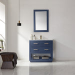 Load image into Gallery viewer, Remi 36&quot; Single Bathroom Vanity Set in Marble Countertop
