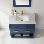 Load image into Gallery viewer, Remi 36&quot; Single Bathroom Vanity Set in Marble Countertop
