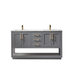 Load image into Gallery viewer, Remi 60&quot; Double Bathroom Vanity Set with Marble Countertop

