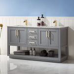 Load image into Gallery viewer, Remi 60&quot; Double Bathroom Vanity Set with Marble Countertop
