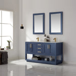 Load image into Gallery viewer, Remi 60&quot; Double Bathroom Vanity Set with Marble Countertop
