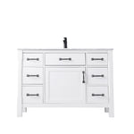 Load image into Gallery viewer, Maribella 48&quot; Single Bathroom Vanity Set with Carrara White Marble Countertop
