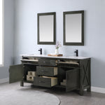 Load image into Gallery viewer, Maribella 72&quot; Double Bathroom Vanity Set with Carrara White Marble Countertop
