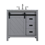 Load image into Gallery viewer, Kinsley 36&quot; Single Bathroom Vanity Set with Carrara White Marble Countertop
