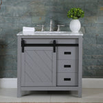 Load image into Gallery viewer, Kinsley 36&quot; Single Bathroom Vanity Set with Carrara White Marble Countertop
