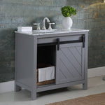 Load image into Gallery viewer, Kinsley 36&quot; Single Bathroom Vanity Set with Carrara White Marble Countertop

