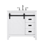 Load image into Gallery viewer, Kinsley 36&quot; Single Bathroom Vanity Set with Carrara White Marble Countertop
