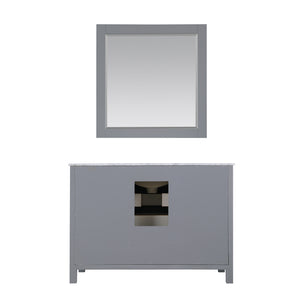 Kinsley 48" Single Bathroom Vanity Set with Carrara White Marble Countertop