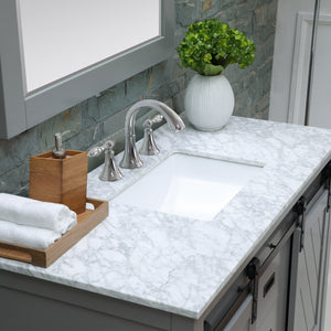 Kinsley 48" Single Bathroom Vanity Set with Carrara White Marble Countertop