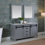Load image into Gallery viewer, Kinsley 60&quot; Double Bathroom Vanity Set with Carrara White Marble Countertop
