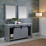 Load image into Gallery viewer, Kinsley 60&quot; Double Bathroom Vanity Set with Carrara White Marble Countertop

