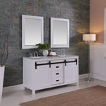 Load image into Gallery viewer, Kinsley 60&quot; Double Bathroom Vanity Set with Carrara White Marble Countertop
