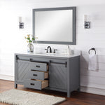 Load image into Gallery viewer, Kinsley 60&quot; Single Bathroom Vanity Set with Aosta White Marble Countertop
