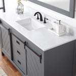Load image into Gallery viewer, Kinsley 60&quot; Single Bathroom Vanity Set with Aosta White Marble Countertop
