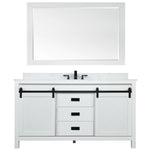 Load image into Gallery viewer, Kinsley 60&quot; Single Bathroom Vanity Set with Aosta White Marble Countertop
