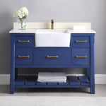 Load image into Gallery viewer, Georgia 48&quot; Single Bathroom Vanity with White Farmhouse Basin
