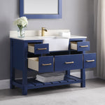 Load image into Gallery viewer, Georgia 48&quot; Single Bathroom Vanity with White Farmhouse Basin
