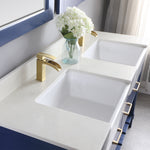 Load image into Gallery viewer, Georgia 60&quot; Double Bathroom Vanity Set with White Farmhouse Basins
