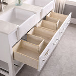 Load image into Gallery viewer, Georgia 60&quot; Double Bathroom Vanity Set with White Farmhouse Basins
