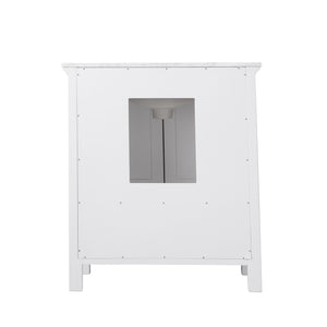 Isla 30" Single Bathroom Vanity Set with Carrara White Marble Countertop