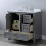 Load image into Gallery viewer, Isla 36&quot; Single Bathroom Vanity Set with Carrara White Marble Countertop
