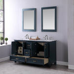 Load image into Gallery viewer, Isla 60&quot; Double Bathroom Vanity Set with Carrara White Marble Countertop
