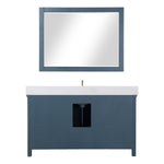 Load image into Gallery viewer, Isla 60&quot; Single Bathroom Vanity Set with White Composite Aosta Marble Countertop
