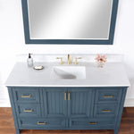 Load image into Gallery viewer, Isla 60&quot; Single Bathroom Vanity Set with White Composite Aosta Marble Countertop
