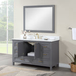 Load image into Gallery viewer, Isla 60&quot; Single Bathroom Vanity Set with White Composite Aosta Marble Countertop
