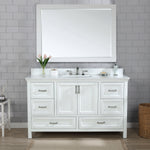 Load image into Gallery viewer, Isla 60&quot; Single Bathroom Vanity Set with White Composite Aosta Marble Countertop
