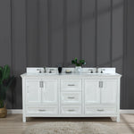 Load image into Gallery viewer, Isla 72&quot; Double Bathroom Vanity Set with Aosta White Marble Countertop
