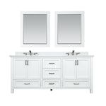Load image into Gallery viewer, Isla 72&quot; Double Bathroom Vanity Set with Aosta White Marble Countertop
