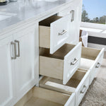 Load image into Gallery viewer, Isla 72&quot; Double Bathroom Vanity Set with Aosta White Marble Countertop

