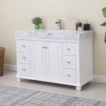 Load image into Gallery viewer, Jardin 48&quot; Single Bathroom Vanity Set with Carrara White Marble Countertop
